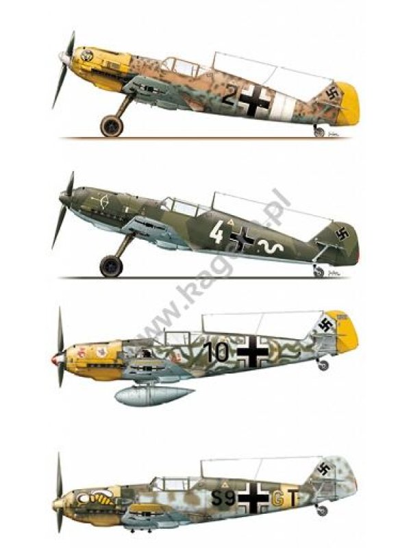 Messerschmitt Bf 109 E book with decals in Topdrawings